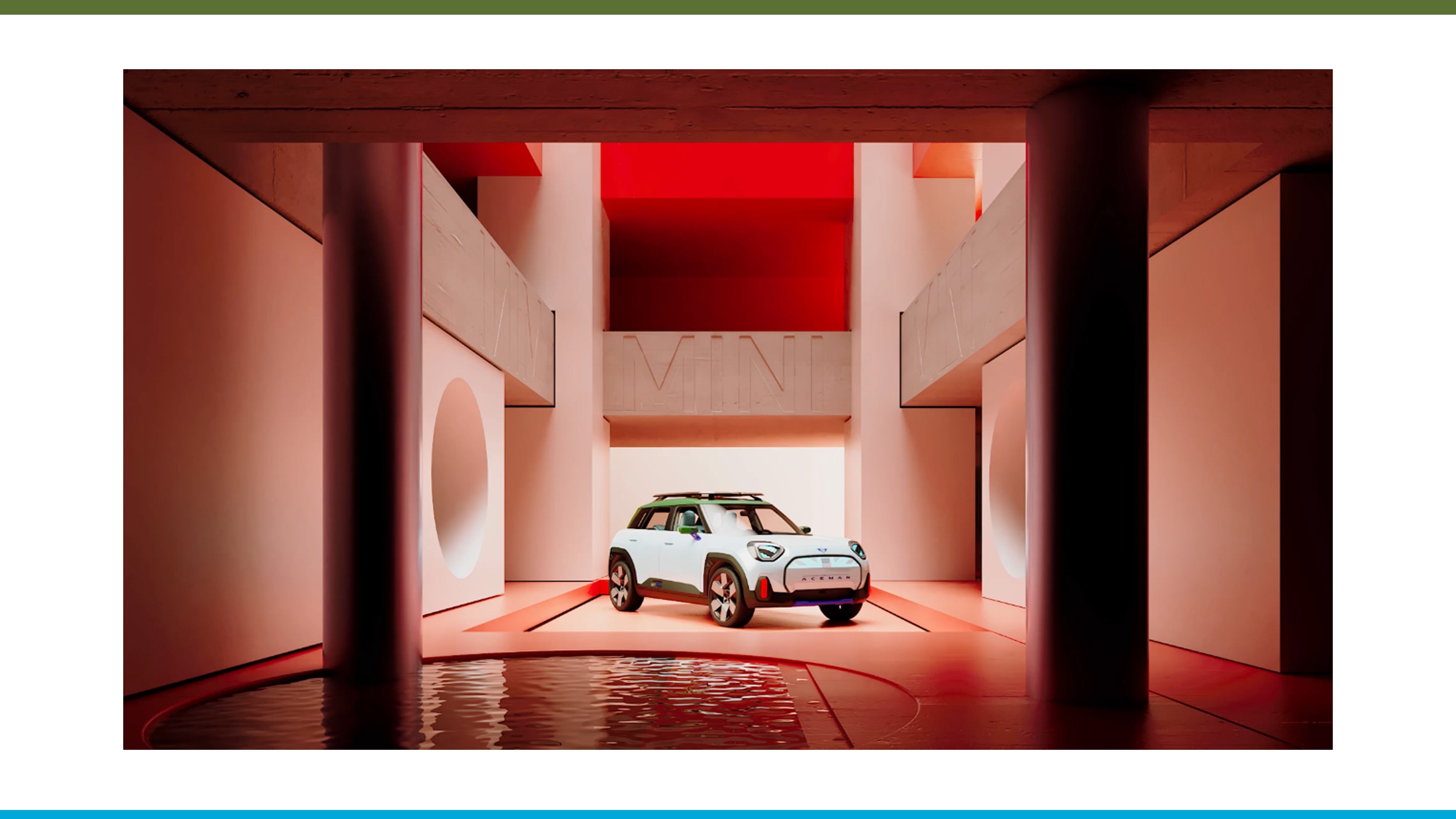 One of Alexis Christodoulou’s art works staging the MINI Concept Aceman.